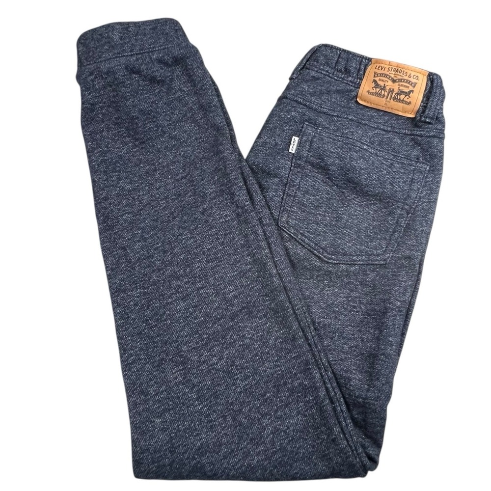 Levis‎ Boys XL Blue Knit Jogger Drawstring Elastic Waist 5 Pockets Stretch